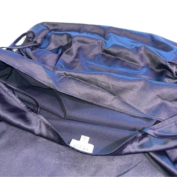 Drape Neck Silky Top - Picture 4 of 6